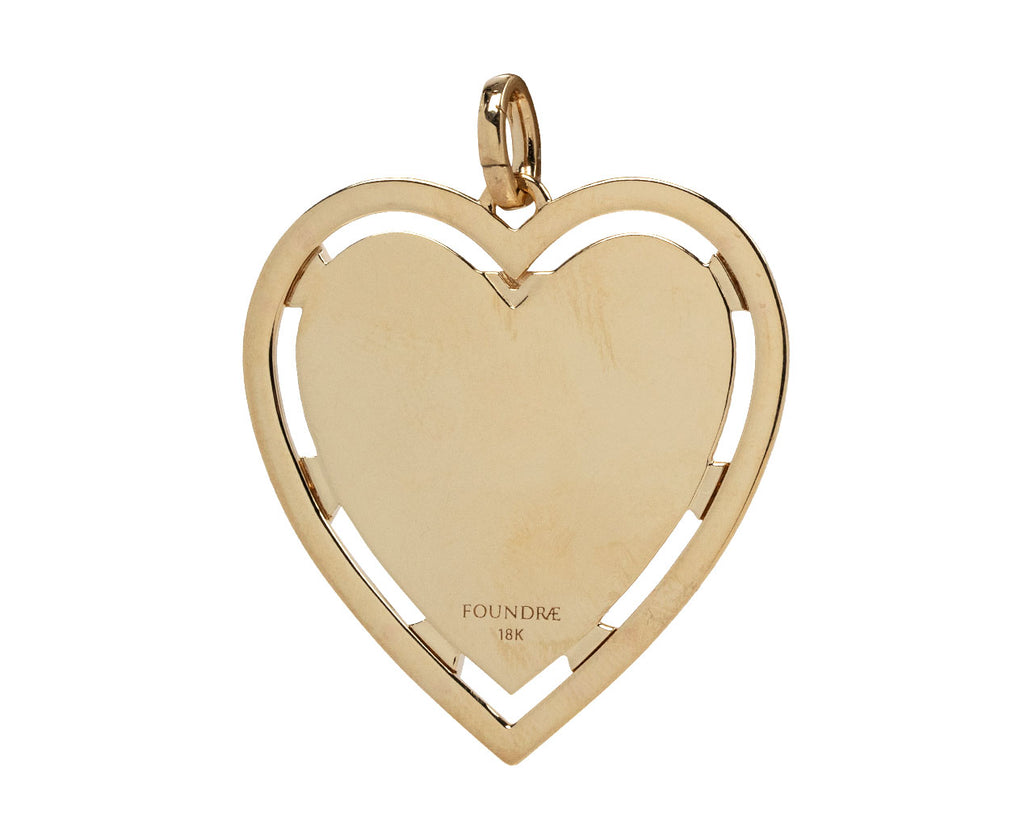 Foundrae Oversized True Love Heart Medallion ONLY Back