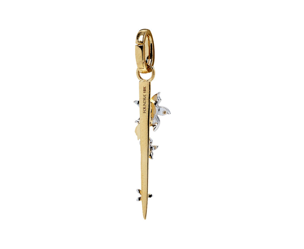 Foundrae Small Resilience Thorn Charm ONLY Back View
