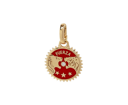 Foundrae Petite Enamel Solar and Lunar Strength Medallion ONLY