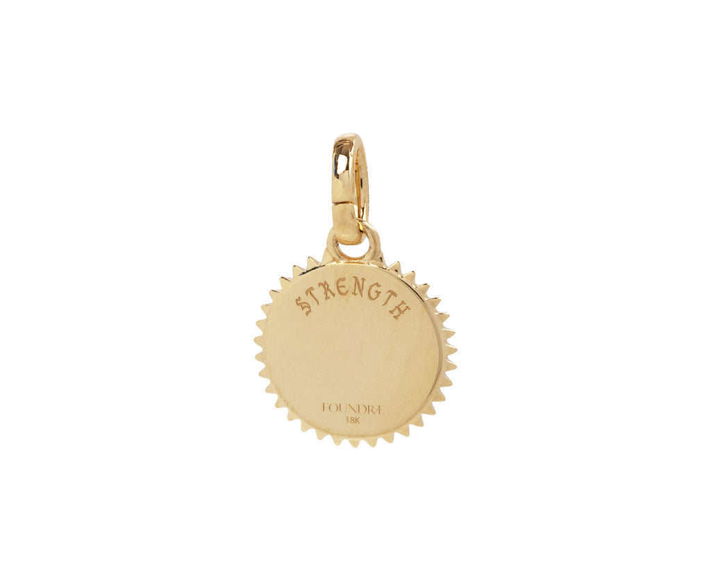 Foundrae Petite Enamel Solar and Lunar Strength Medallion ONLY Back