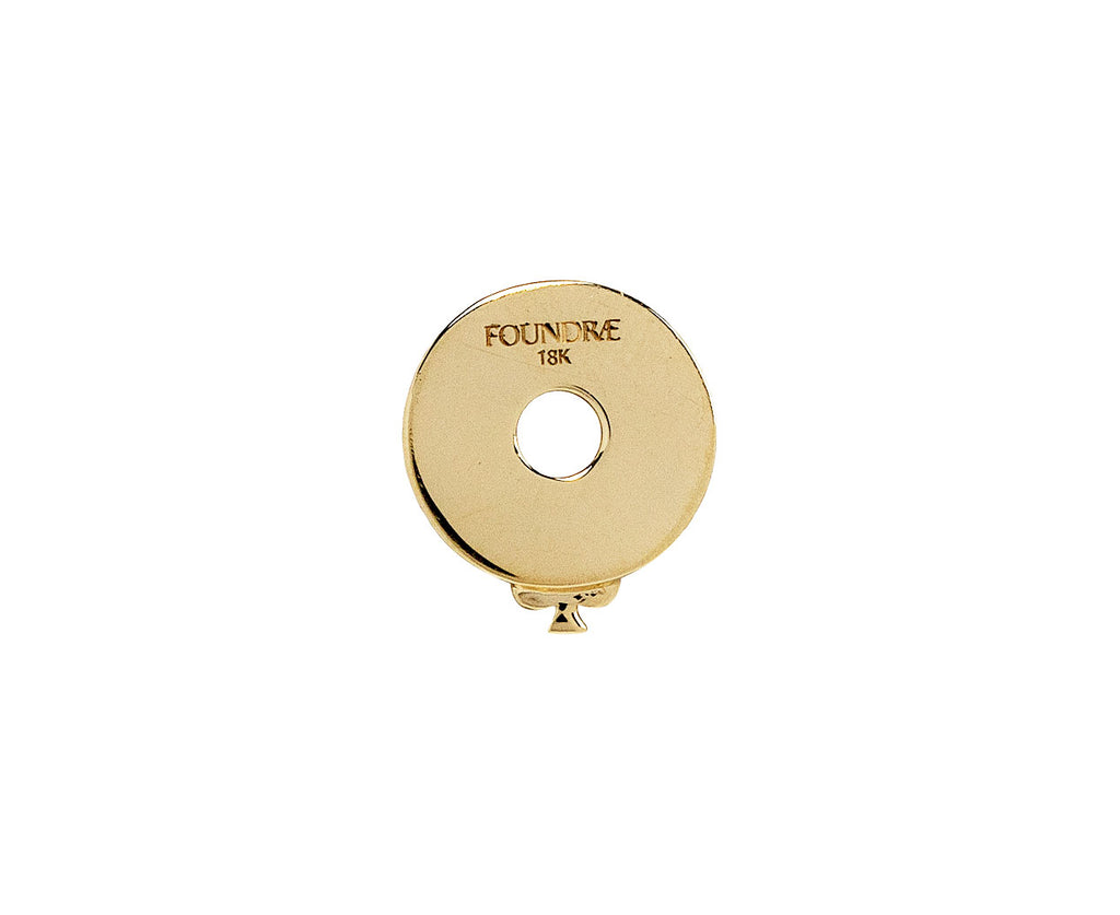 Foundrae Spade Symbol Disk Charm ONLY Back