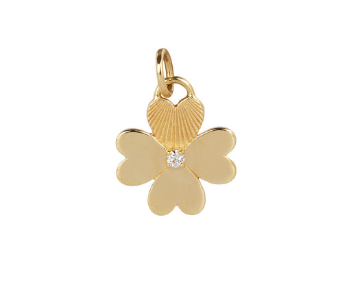 Foundrae Mini Four Heart Clover Medallion Charm ONLY