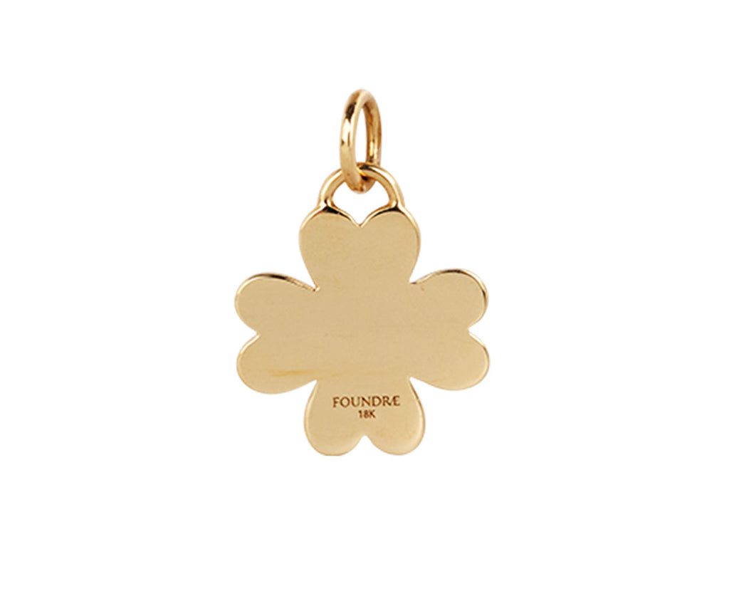 Foundrae Mini Four Heart Clover Medallion Charm ONLY back