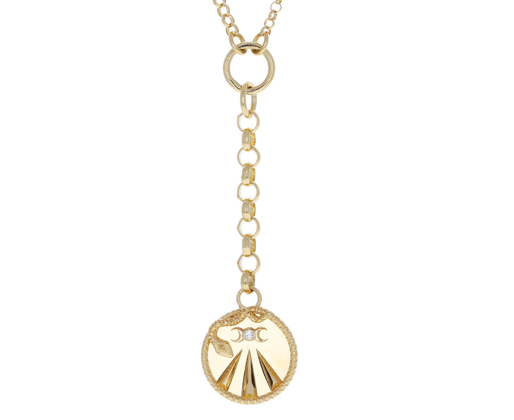 Foundrae Mixed Belcher Chain and Baby Mind, Body, Soul Medallion Necklace