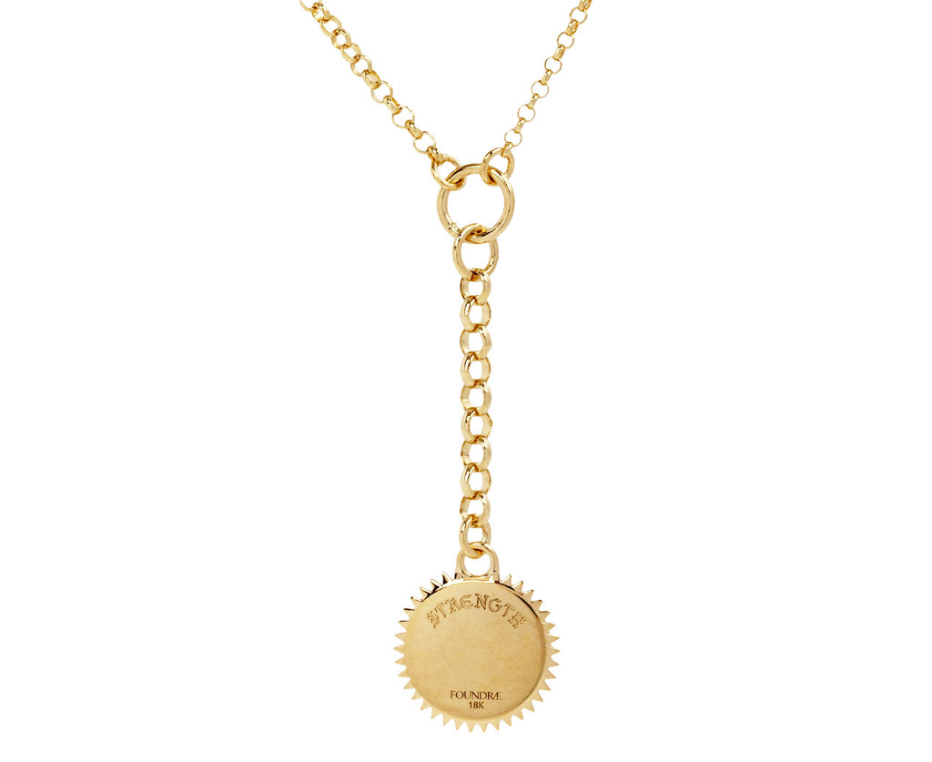 Foundrae Solar and Lunar Strength Mixed Belcher Necklace Back