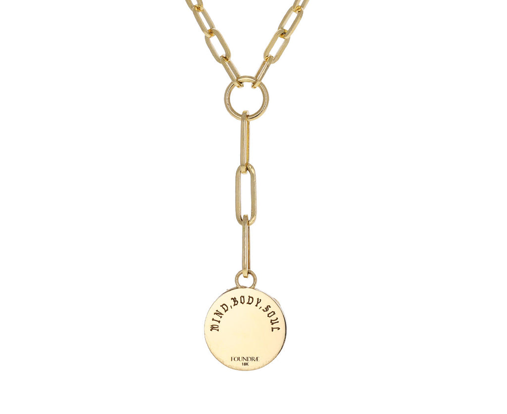 Refined Clip and Baby Mind Body Soul Medallion Necklace