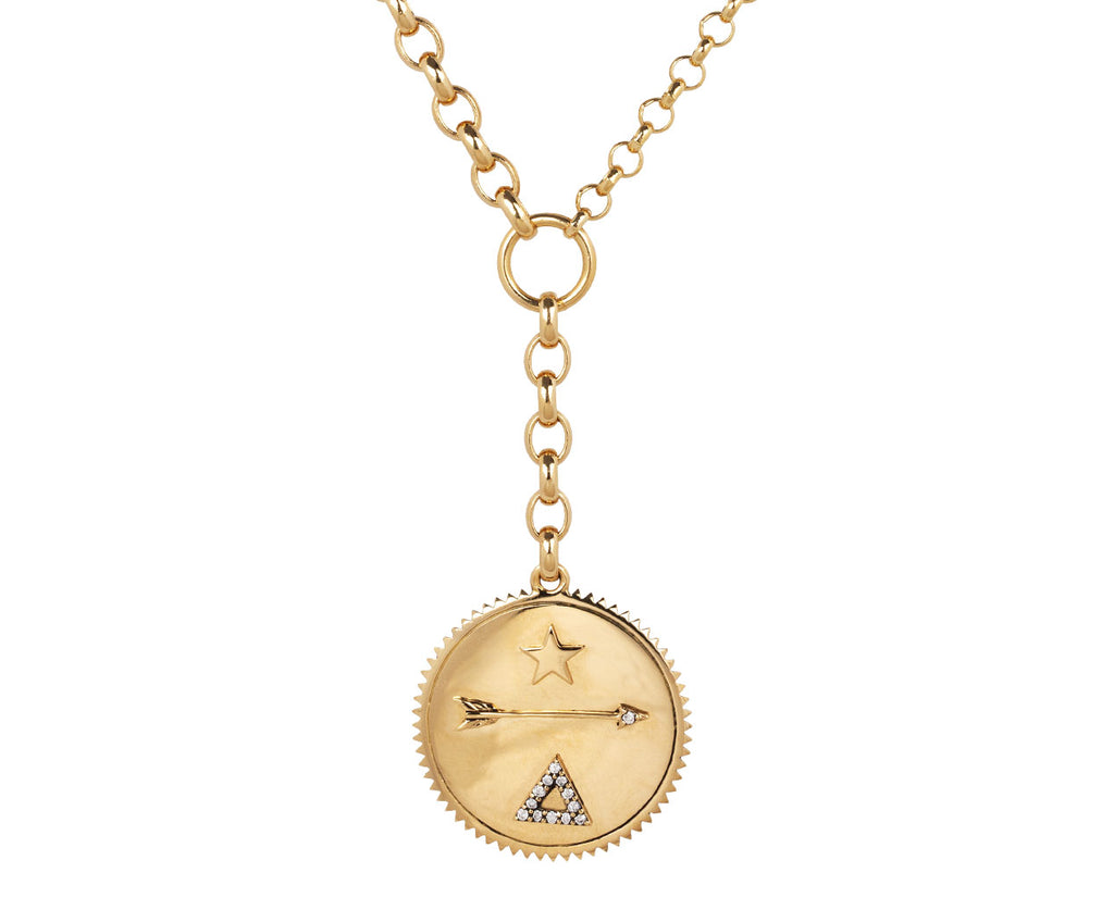 Foundrae Jewelry Mixed Chain and Large Dream Medallion Necklace
