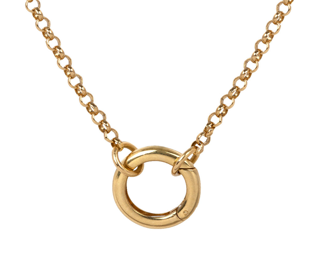 Foundrae Medium Belcher Chain with Chubby Annex Link Necklace Close Up