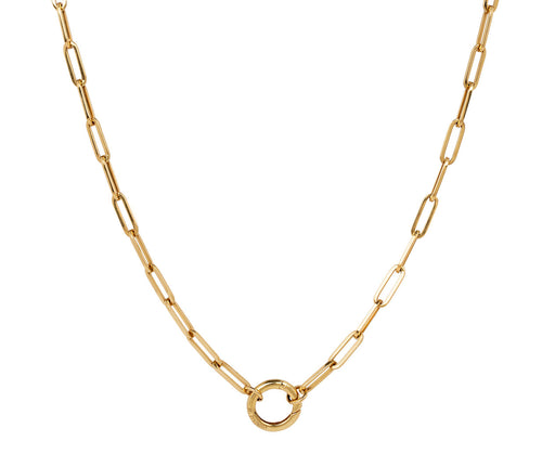 Foundrae Classic Fob Chain with Chubby Annex Link Necklace