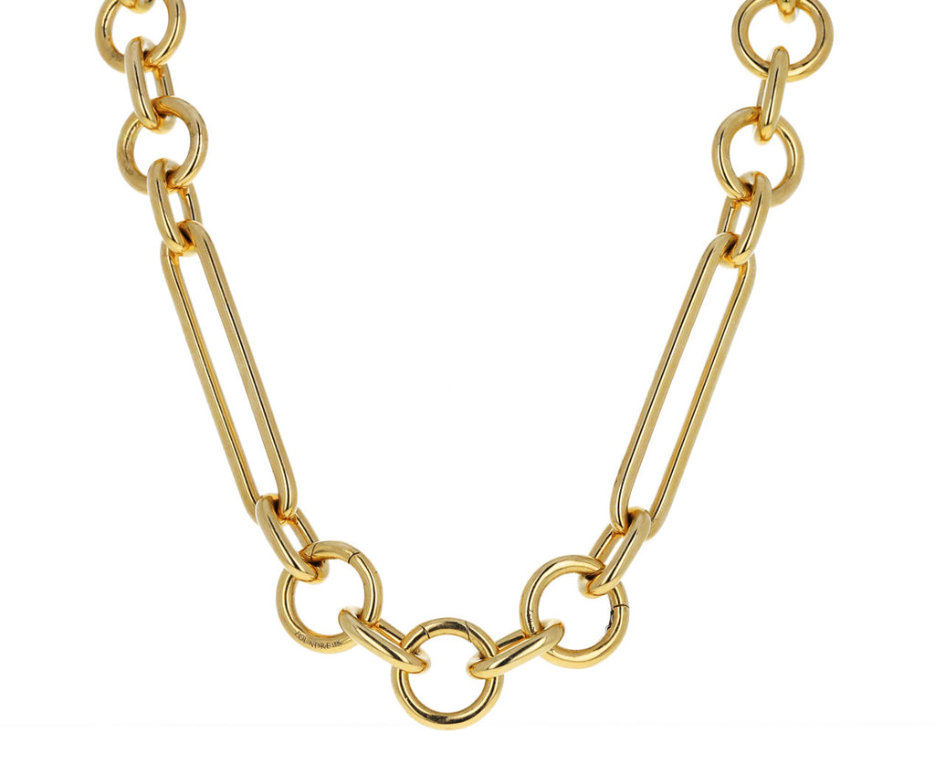 18" Mixed Oversized Clip Chain Necklace