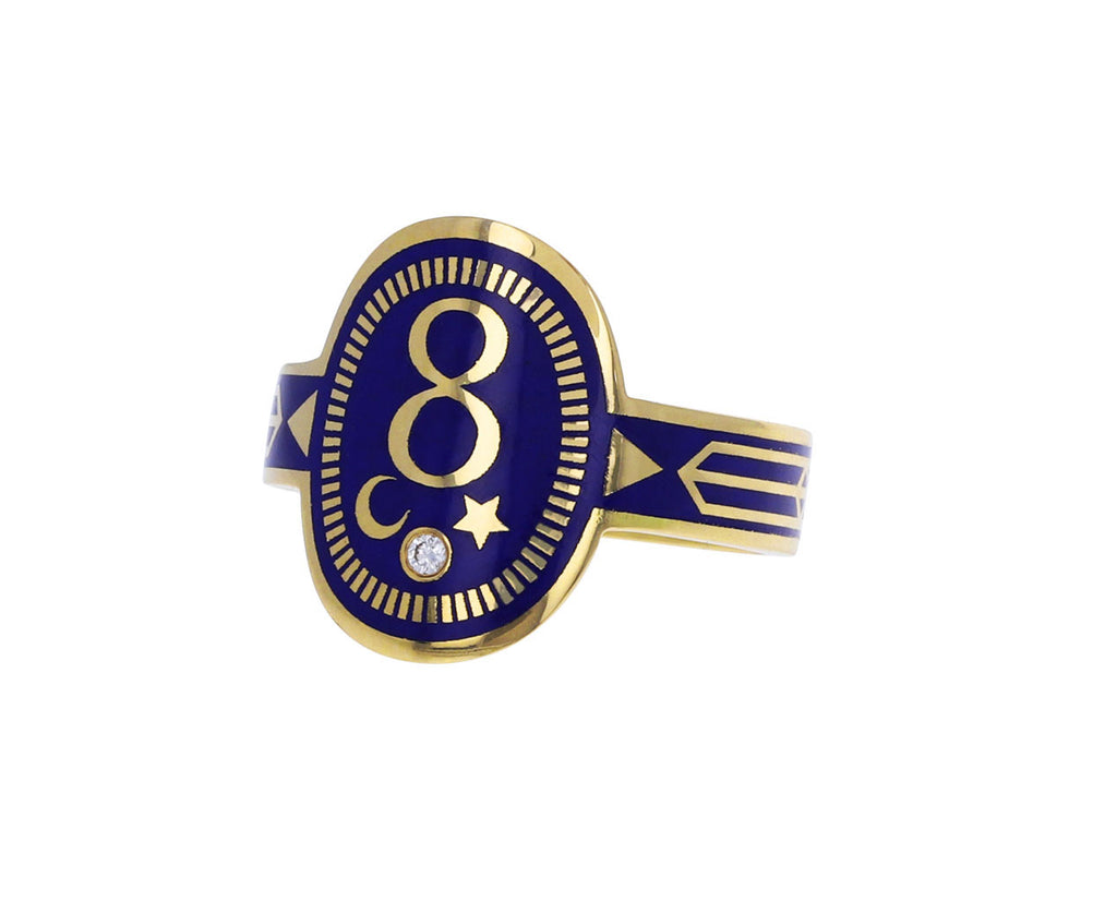 Blue Enamel Karma Cigar Band