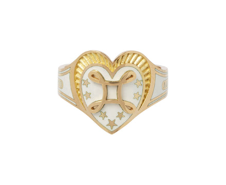 White Enamel True Love Cigar Band