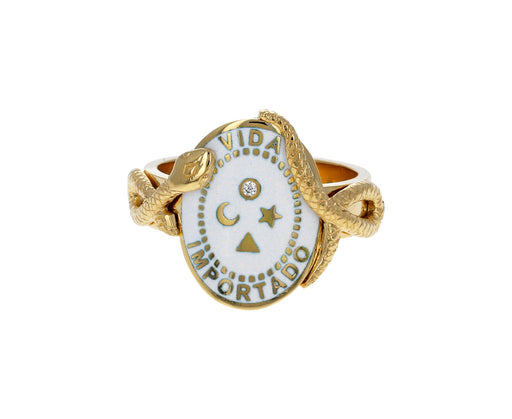 White Enamel Wholeness Cigar Band - TWISTonline 