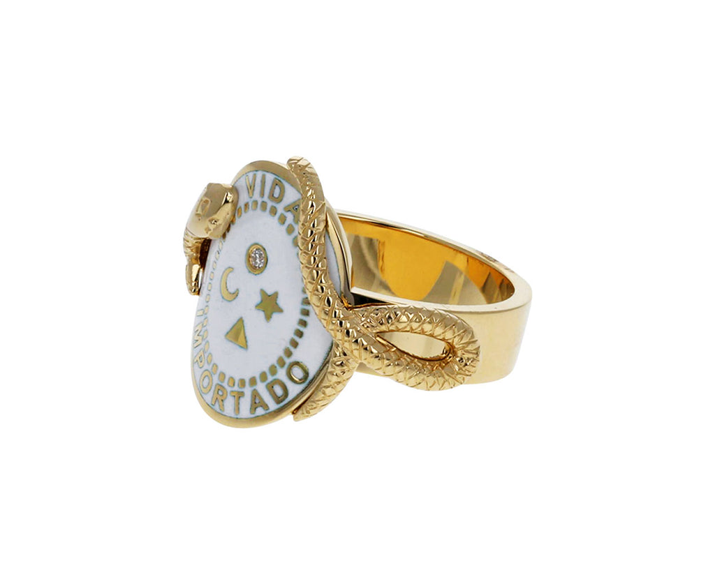 White Enamel Wholeness Cigar Band - TWISTonline 