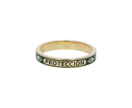 Green Enamel Thin Protection Stacking Band