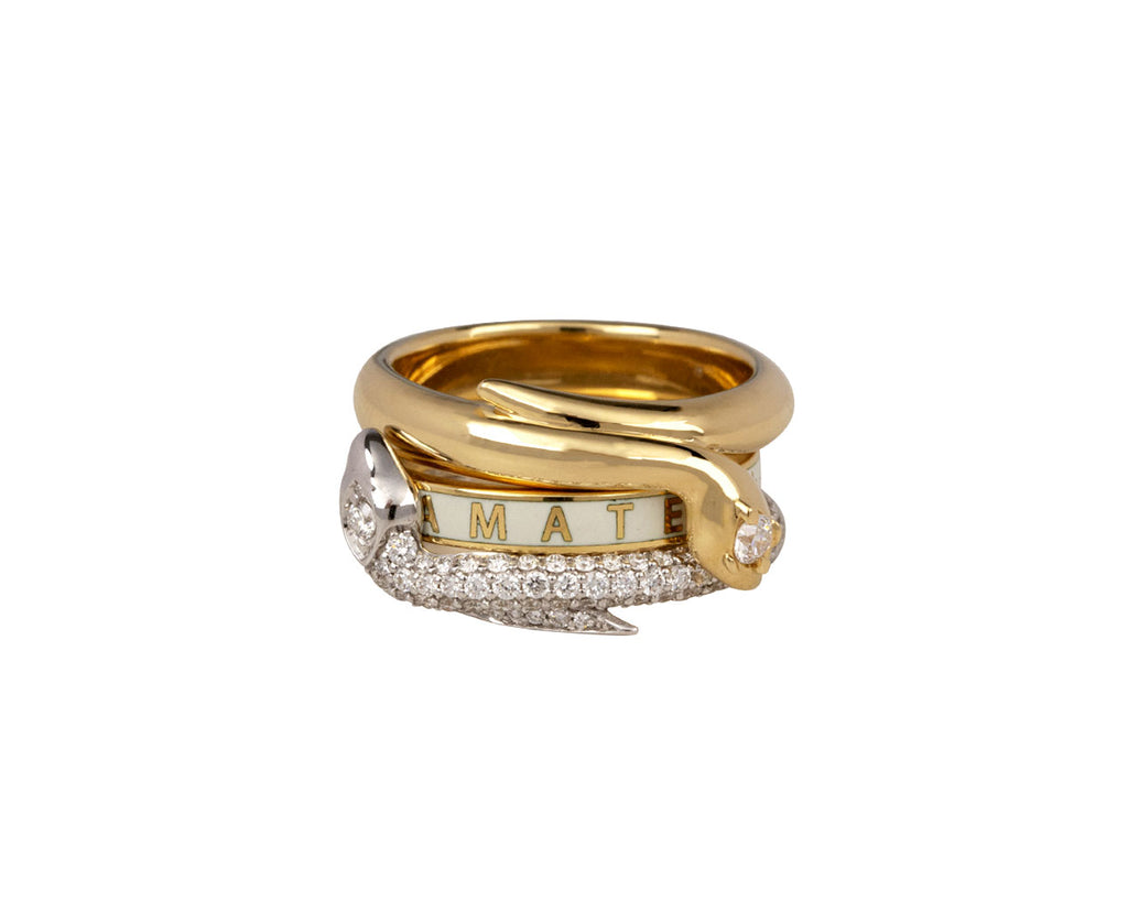 Foundrae Bold Snake Bookend Band Stacked