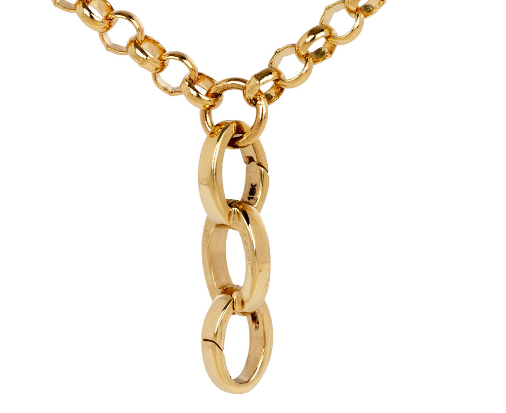 Foundrae Jewelry Medium Belcher Flexible Extension Chain Necklace Close Up