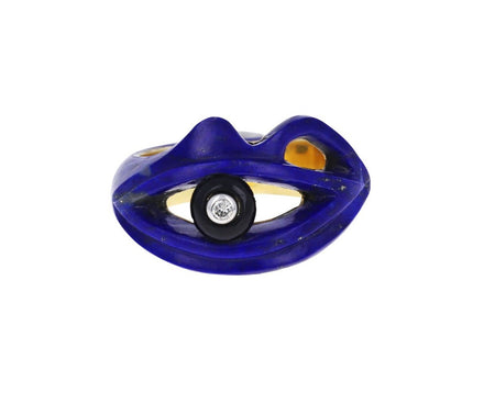 Lapis, Onyx and Diamond Eye of Horus Ring