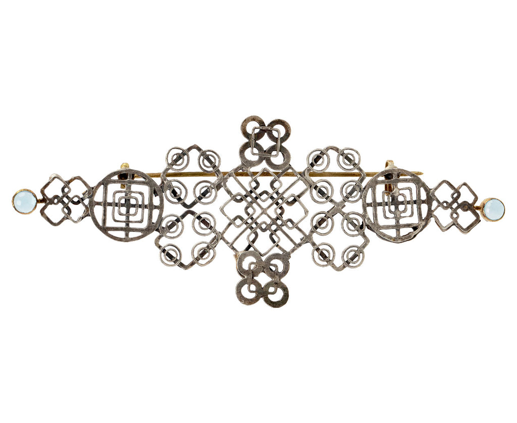 Silver Two Stone Casino Royale Stick Pin