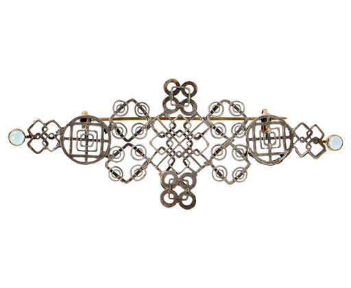 Silver Two Stone Casino Royale Stick Pin