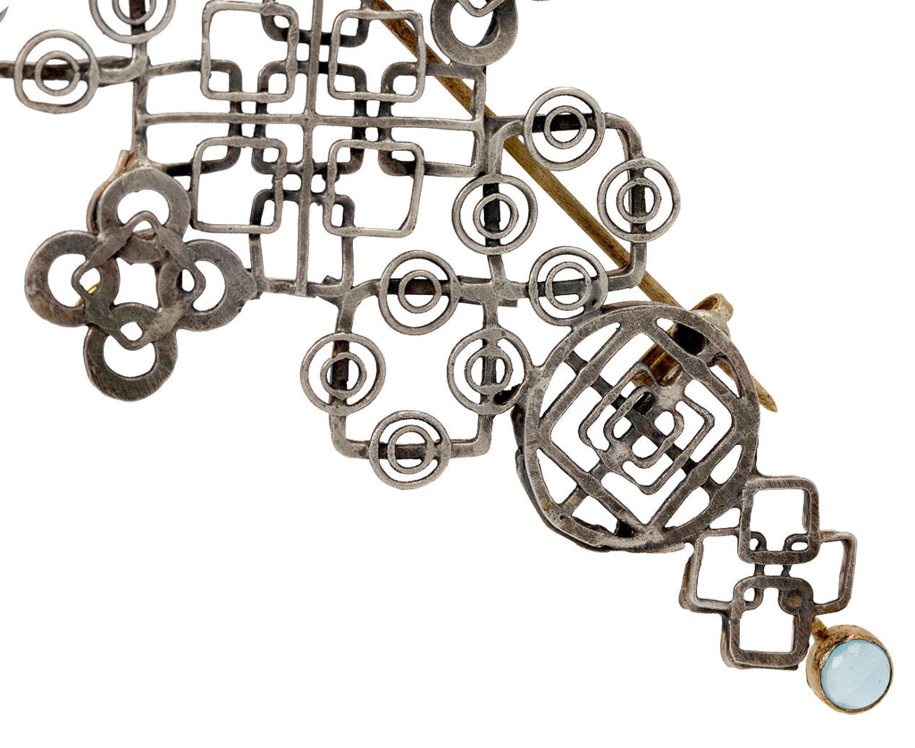 Silver Two Stone Casino Royale Stick Pin