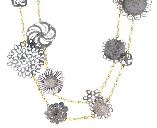 Opera Length Silver Erewhon Necklace