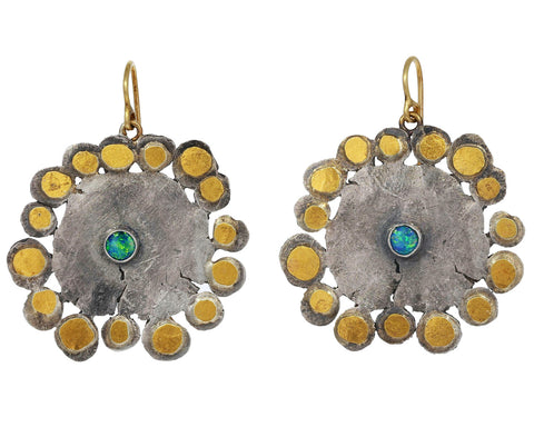 Flat Flowery Opal Earrings - TWISTonline 