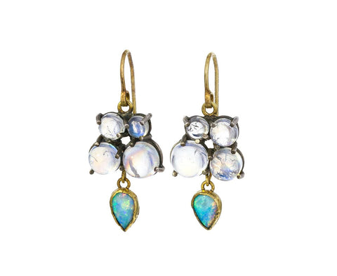 Moonstone and Opal Earrings - TWISTonline 