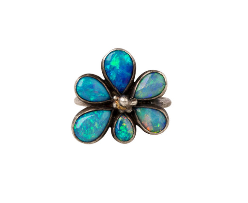 Opal Wildflower Ring