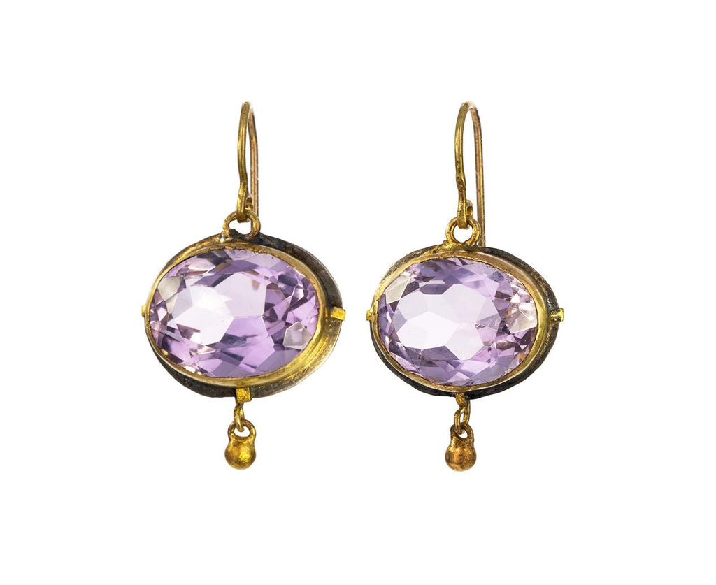 Rose de france amethyst sale earrings