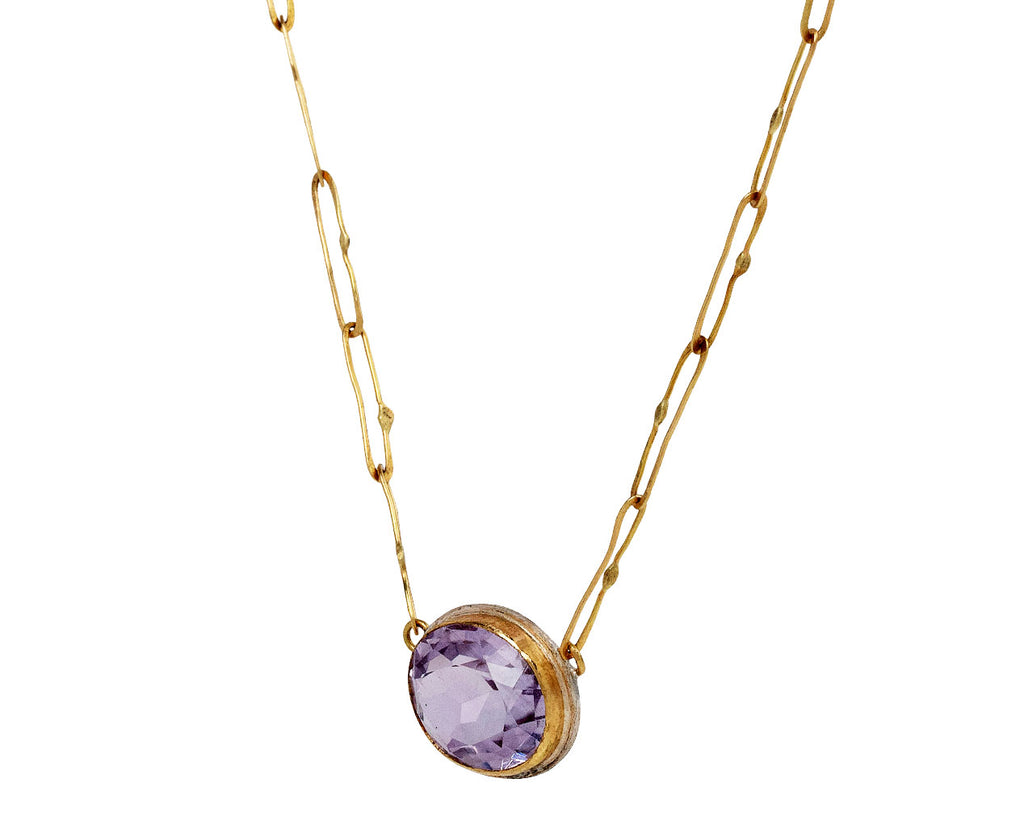 Judy Geib Rose de France Amethyst Echo Necklace Side View
