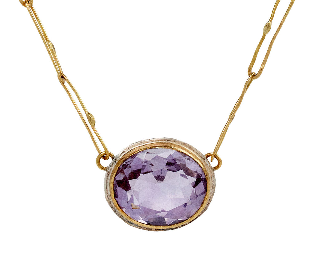 Judy Geib Rose de France Amethyst Echo Necklace Close Up