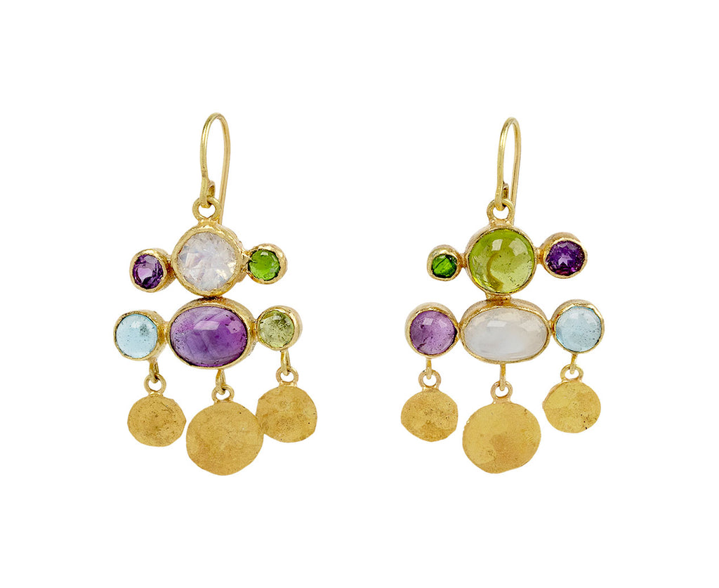 Multi Gem Confetti Earrings