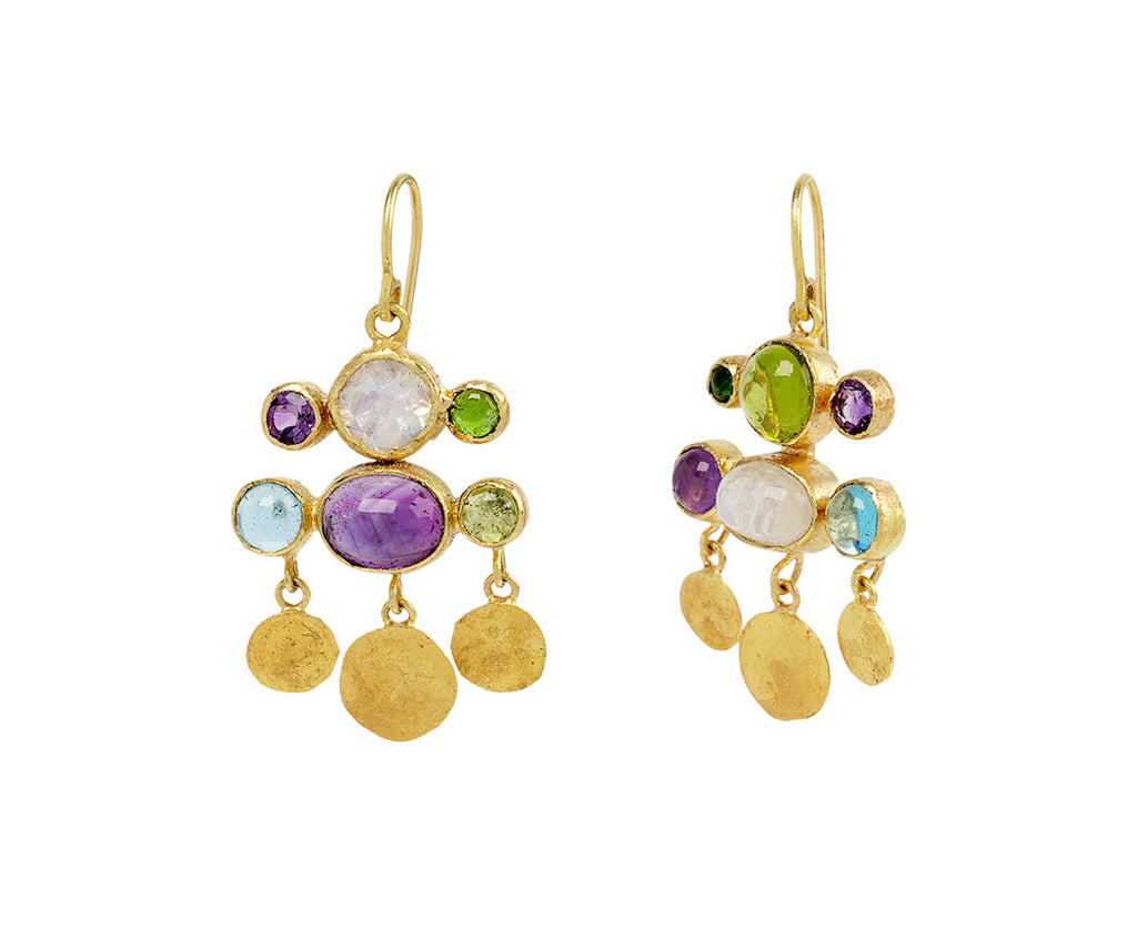 Multi Gem Confetti Earrings