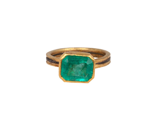 Judy Geib Lovely Colombian Emerald Ring