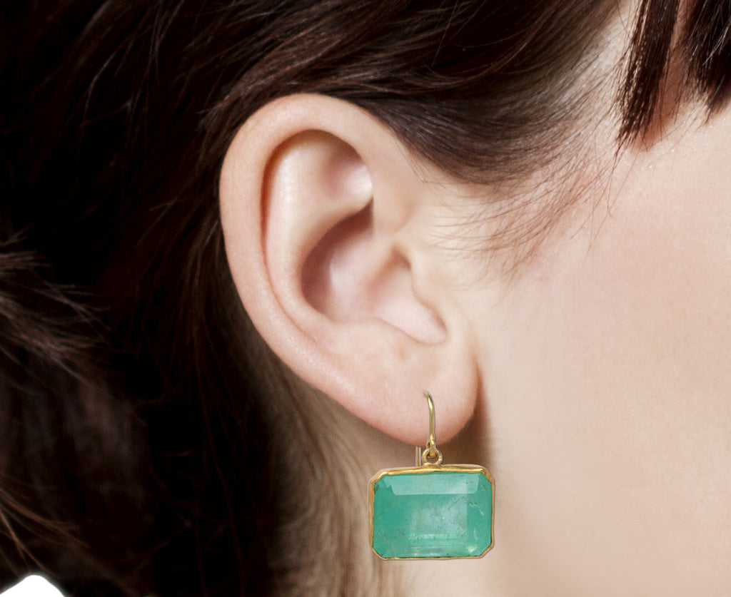 Handmade Statement and Daily Style Natural Colombian emerald Earrings  JR Colombian  Emeralds
