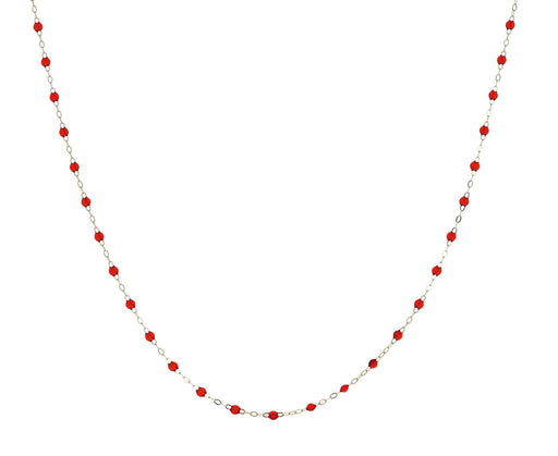 Ruby Resin Beaded Necklace