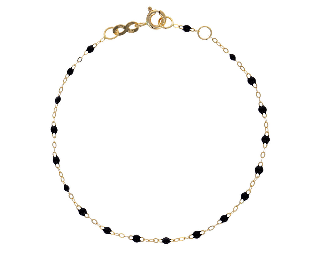 Black Resin Beaded Bracelet