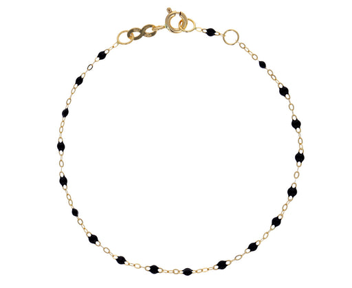 Black Resin Beaded Bracelet