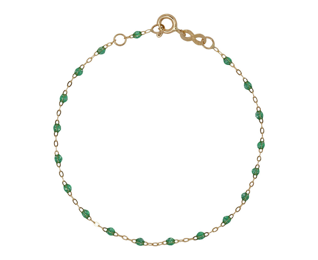 Mint Green Resin Beaded Bracelet