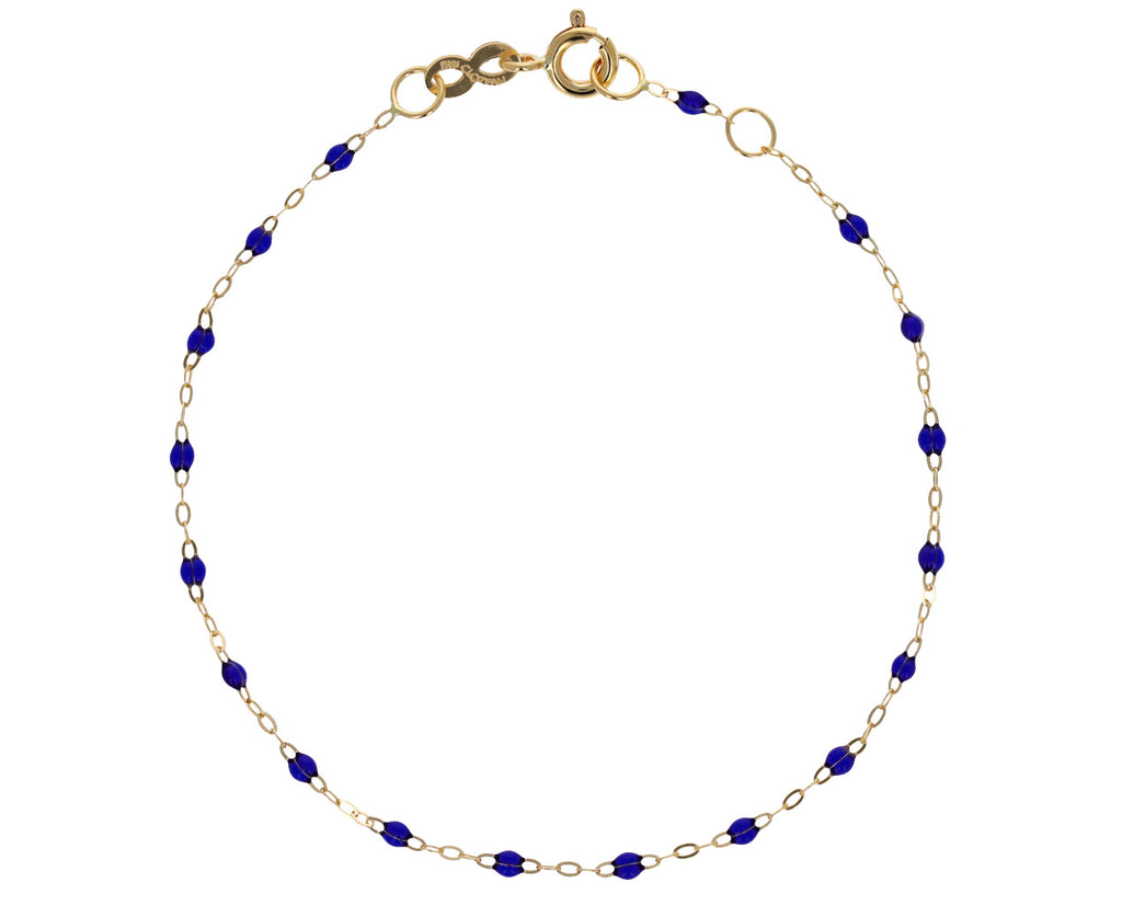 Prussian Blue Resin Beaded Bracelet