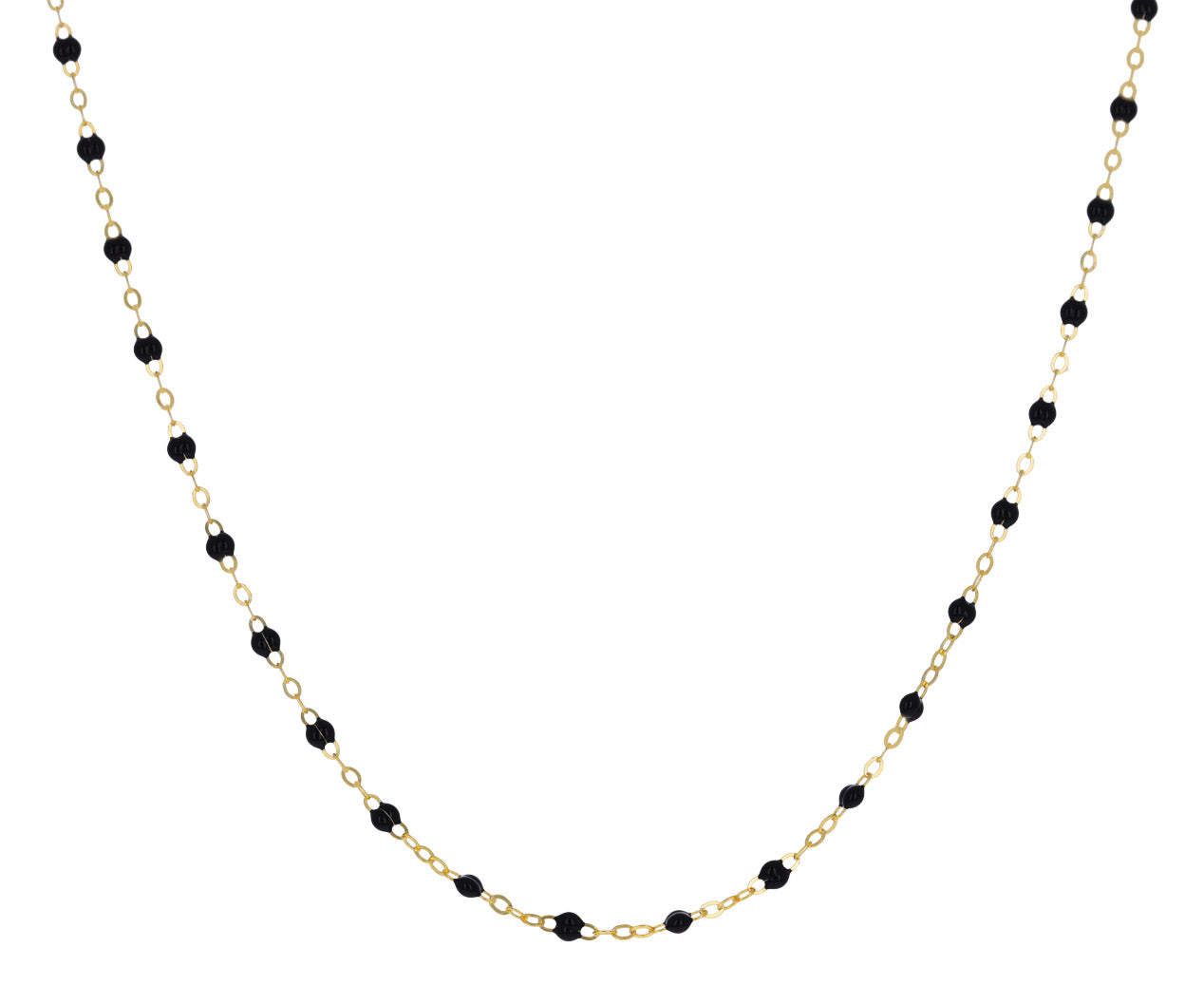 Short black beads chain models online