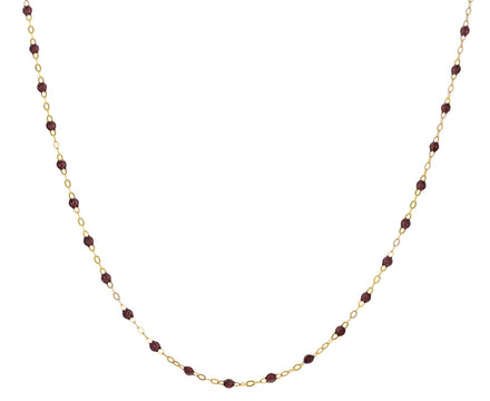 Short Copper Resin Beaded Necklace