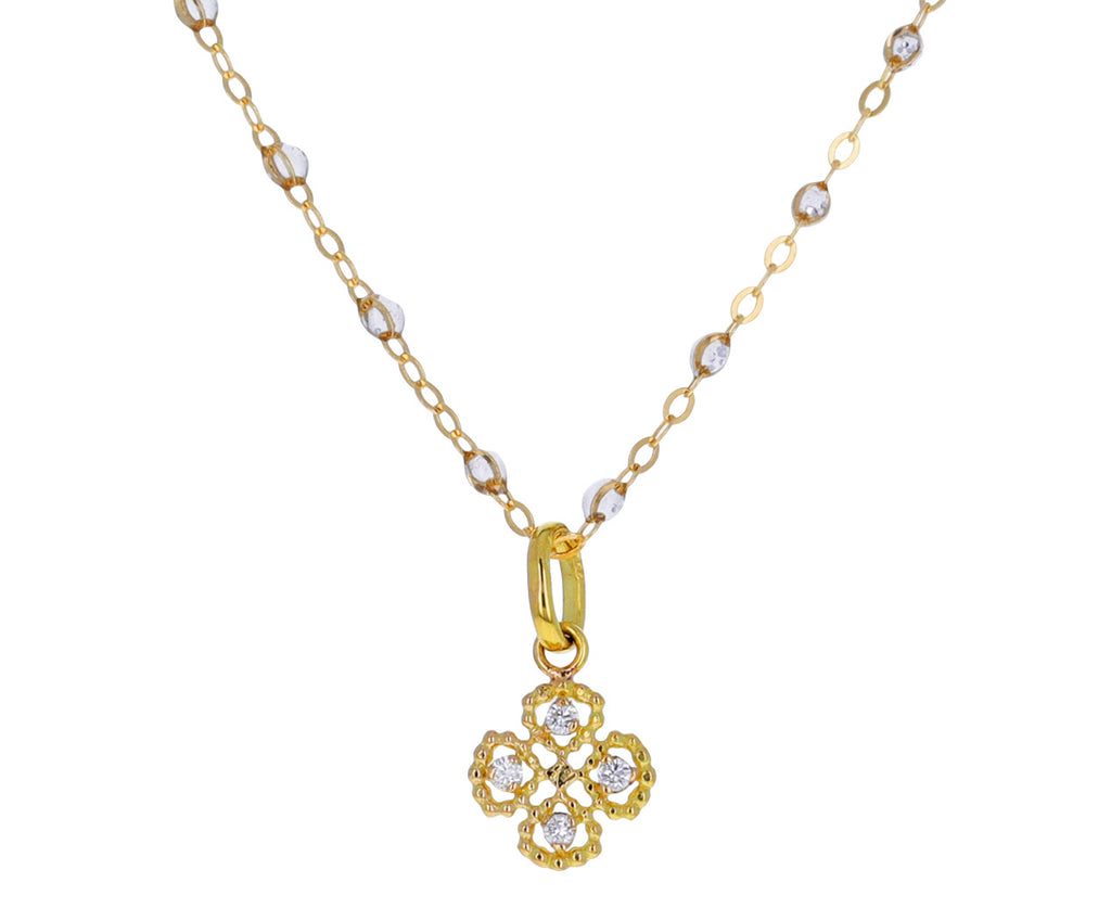 Diamond Lucky Clover Pendant ONLY