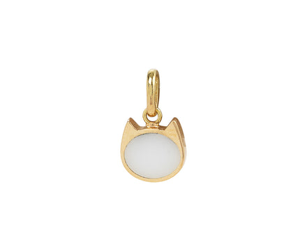 Gigi Clozeau White Enamel Cat Pendant ONLY
