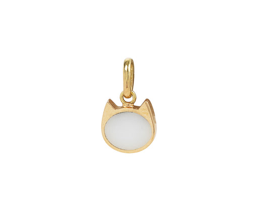 Gigi Clozeau White Enamel Cat Pendant ONLY