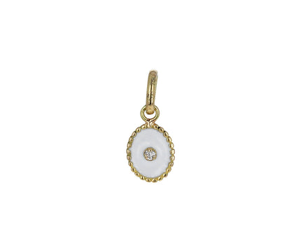 White Enamel and Diamond North Star Pendant ONLY