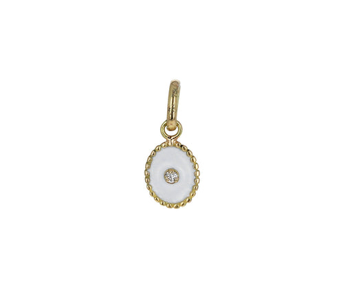White Enamel and Diamond North Star Pendant ONLY - TWISTonline 