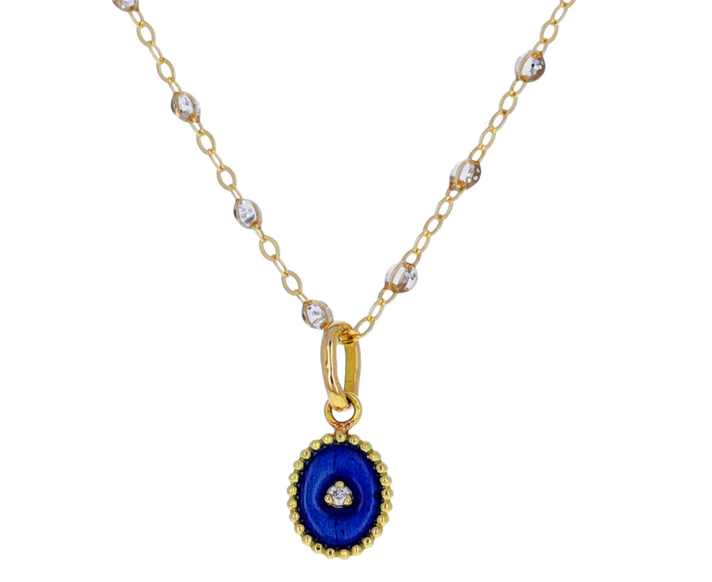 Blue Enamel and Diamond North Star Pendant ONLY