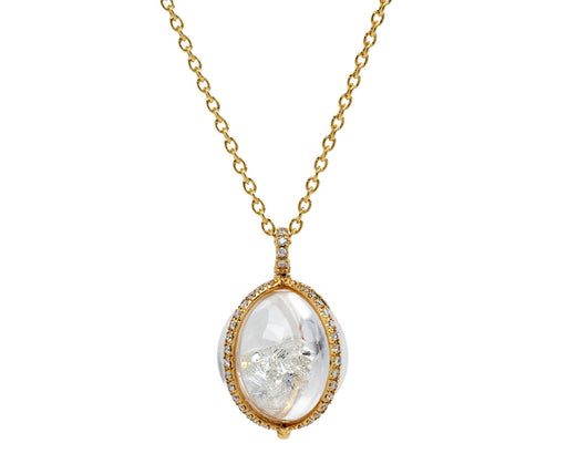Moritz Glik Diamond Globe Pendant Necklace